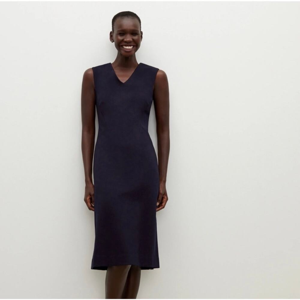 MM Lafluer Evelyn Dress Galaxy Blue Women’s 8 NWT Sheath Professional